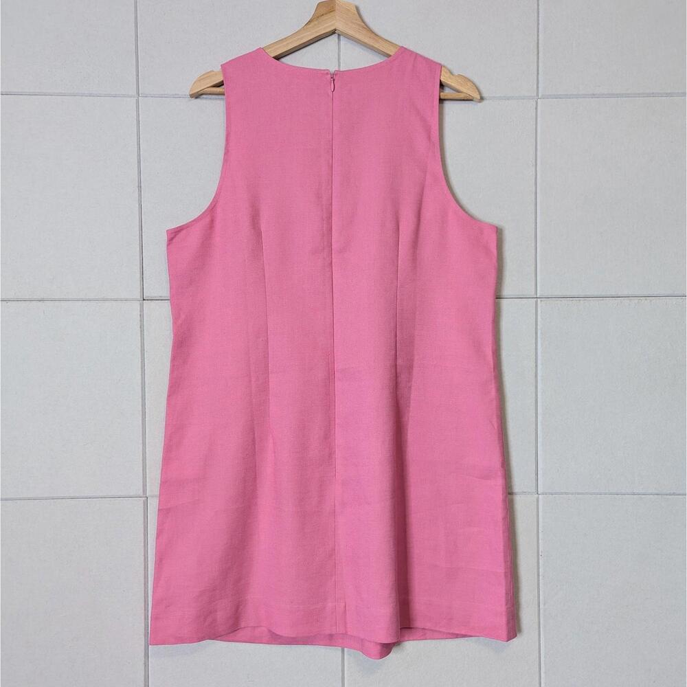 NWT J. Crew linen blend bow front sleeveless shift dress - Picture 4 of 8